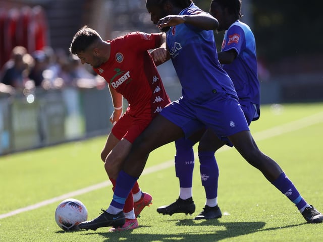 Worthing took on Winchester City and Whitehawk in a three-way afternoon of 60-minute matches / Pictures: Mike Gunn