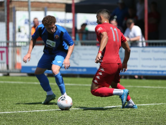 Worthing took on Winchester City and Whitehawk in a three-way afternoon of 60-minute matches / Pictures: Mike Gunn