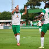 Action from Pompey's 1-1 pre-season friendly draw with Bognor Regis Town at Nyewood Lane / Picture: Martin Denyer