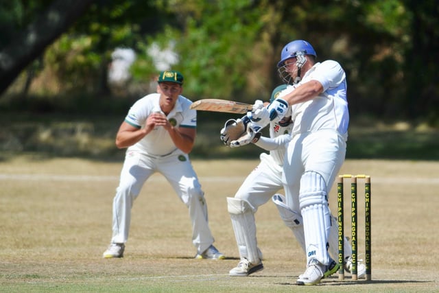 Action from Steyning's win at Chippingdale in division three west of the Sussex League / Picture: Stephen Goodger