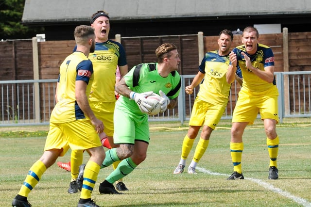 Action from Arundel's 8-0 pre-season friendly defeat at home to Moneyfields at Mill Road / Pictures: Stephen Goodger