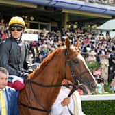 Stradivarius at Royal Ascot with Frankie Dettori on board - the horse, with a different jockey, reappears at Goodwood on Tuesday / Picture: Malcolm Wells