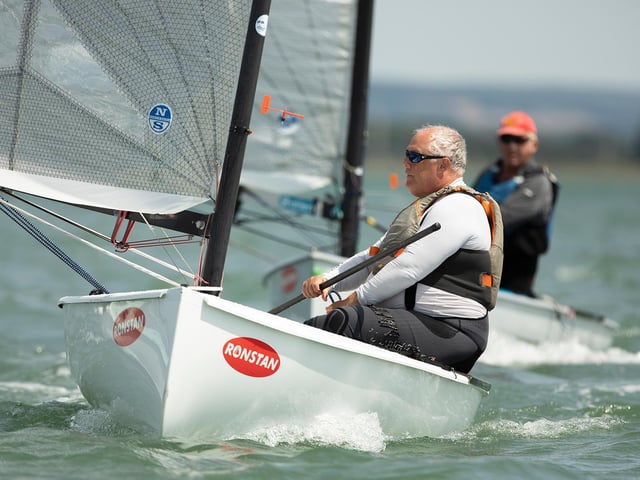 Action from the Finn Open at Bosham Sailing Club, celebrating the 70th anniversary / Pictures: Chris Hatton