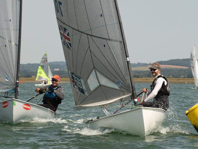 Action from the Finn Open at Bosham Sailing Club, celebrating the 70th anniversary / Pictures: Chris Hatton