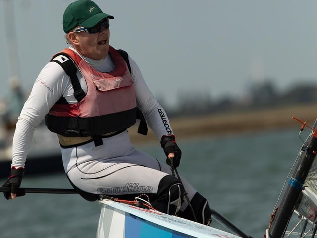 Action from the Finn Open at Bosham Sailing Club, celebrating the 70th anniversary / Pictures: Chris Hatton