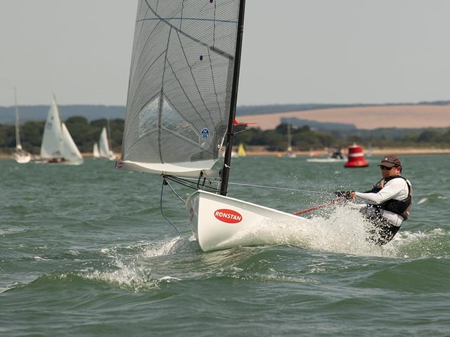 Action from the Finn Open at Bosham Sailing Club, celebrating the 70th anniversary / Pictures: Chris Hatton
