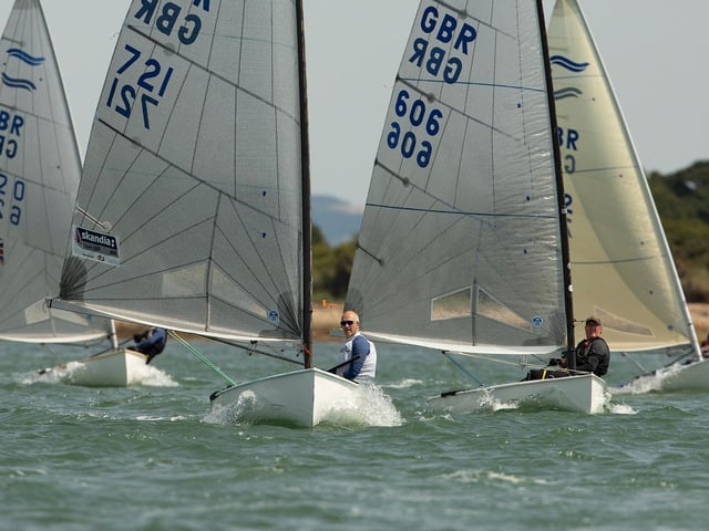 Action from the Finn Open at Bosham Sailing Club, celebrating the 70th anniversary / Pictures: Chris Hatton
