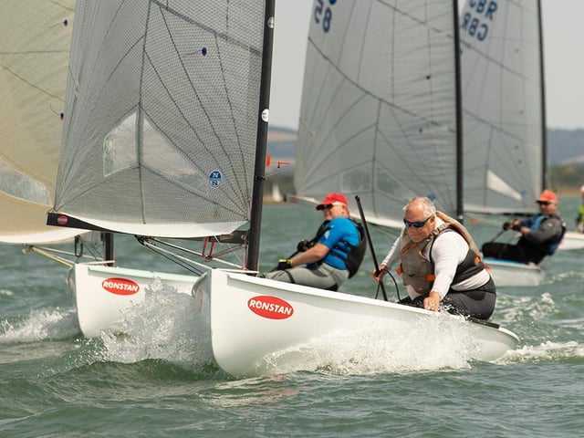 Action from the Finn Open at Bosham Sailing Club, celebrating the 70th anniversary / Pictures: Chris Hatton