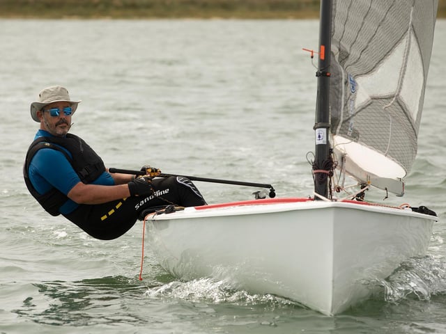 Action from the Finn Open at Bosham Sailing Club, celebrating the 70th anniversary / Pictures: Chris Hatton