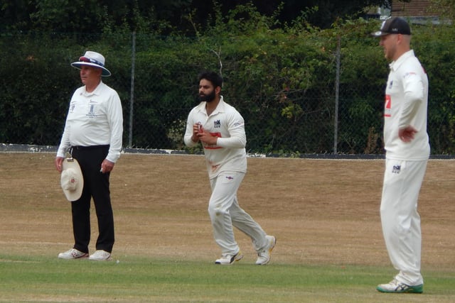 Action from Three Bridges' visit to Roffey in cricket's Sussex Premier League / Pictures: Mark Dunford