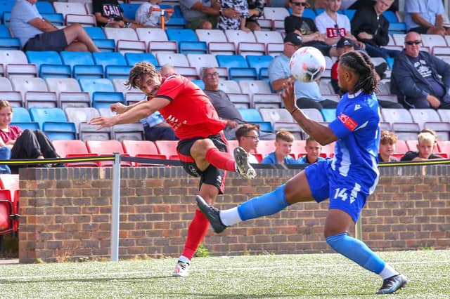Action and celebrations from Eastbourne Borough's 3-1 friendly win over East Grinstead Town / Pictures: Lydia and Nick Redman