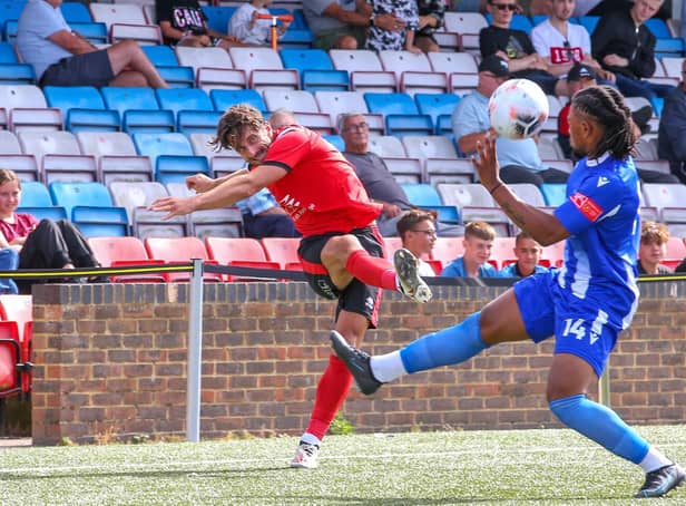 Action and celebrations from Eastbourne Borough's 3-1 friendly win over East Grinstead Town / Pictures: Lydia and Nick Redman