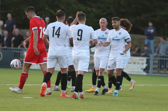 Action and goal celebrations from Worthing's 5-1 victory at home to Wycombe Wanderers / Pictures: Mike Gunn