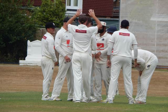 Roffey celebrate running out Sam Cooper | Picture: Mark Dunford