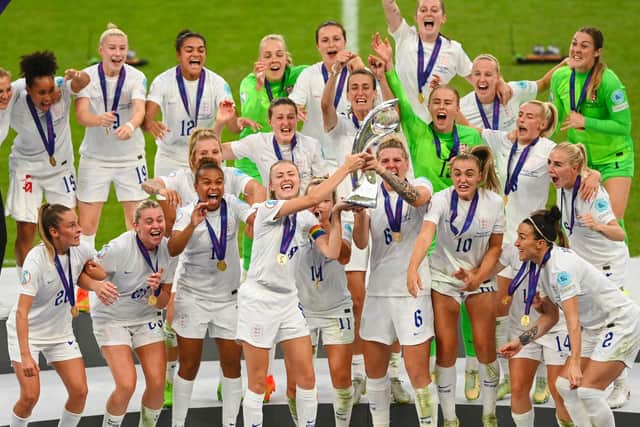 The Lionesses lift the European Championship | Picture: Getty