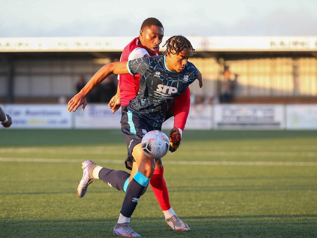 Action from Eastbourne Borough's final pre-season friendly, a 1-1 draw at home to a young Lincoln City XI | Pictures: Lydia and Nick Redman