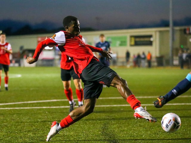 Action from Eastbourne Borough's final pre-season friendly, a 1-1 draw at home to a young Lincoln City XI | Pictures: Lydia and Nick Redman