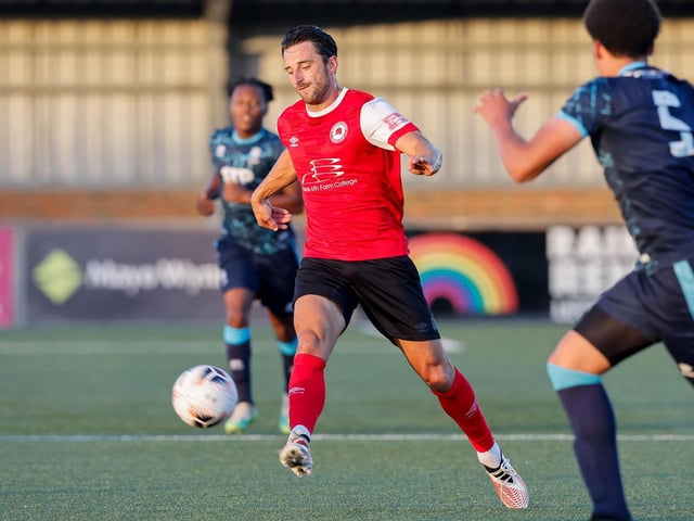 Action from Eastbourne Borough's final pre-season friendly, a 1-1 draw at home to a young Lincoln City XI | Pictures: Lydia and Nick Redman