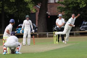 Lindfield's Simon Shivnarain wraps up the tail at Burgess Hill
