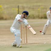Harry Metters on his way to a superb ton / Picture: Stephen Goodger