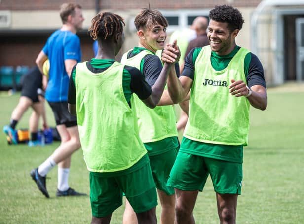 Chi City players enjoying themselves at pre-season training | Picture: Neil Holmes