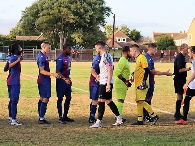 Action and goal celebrations from Pagham's Wessex League win over US Portsmouth at Nyetimber Lane | Pictures: Roger Smith