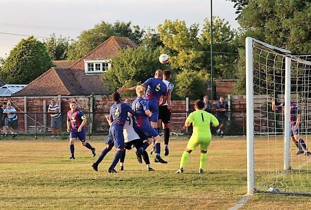 Action and goal celebrations from Pagham's Wessex League win over US Portsmouth at Nyetimber Lane | Pictures: Roger Smith