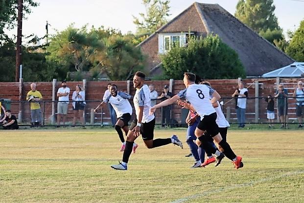 Action and goal celebrations from Pagham's Wessex League win over US Portsmouth at Nyetimber Lane | Pictures: Roger Smith