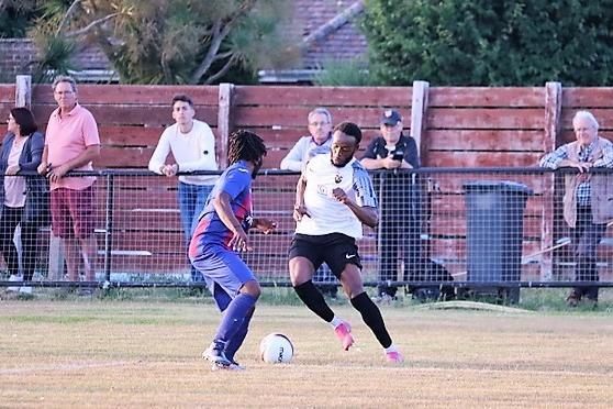 Action and goal celebrations from Pagham's Wessex League win over US Portsmouth at Nyetimber Lane | Pictures: Roger Smith