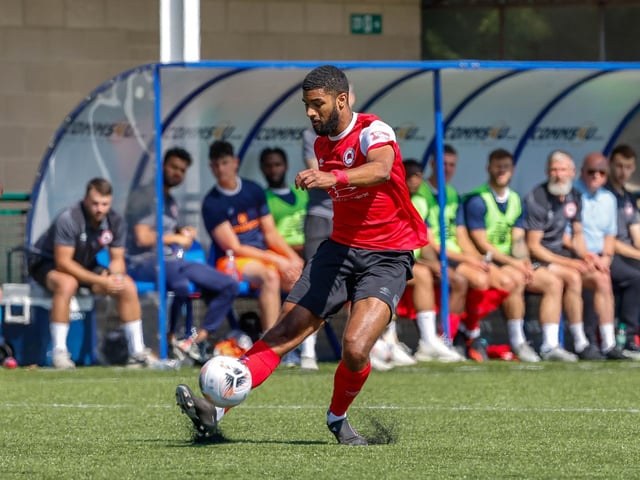 Action and goal celebrations from Eastbourne Borough's 3-1 win at Oxford City in the National League South | Pictures: Lydia and Nick Redman