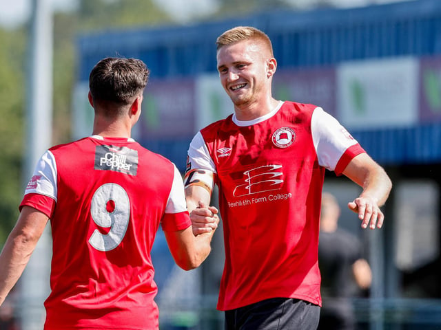 Action and goal celebrations from Eastbourne Borough's 3-1 win at Oxford City in the National League South | Pictures: Lydia and Nick Redman