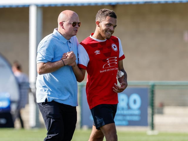 Action and goal celebrations from Eastbourne Borough's 3-1 win at Oxford City in the National League South | Pictures: Lydia and Nick Redman