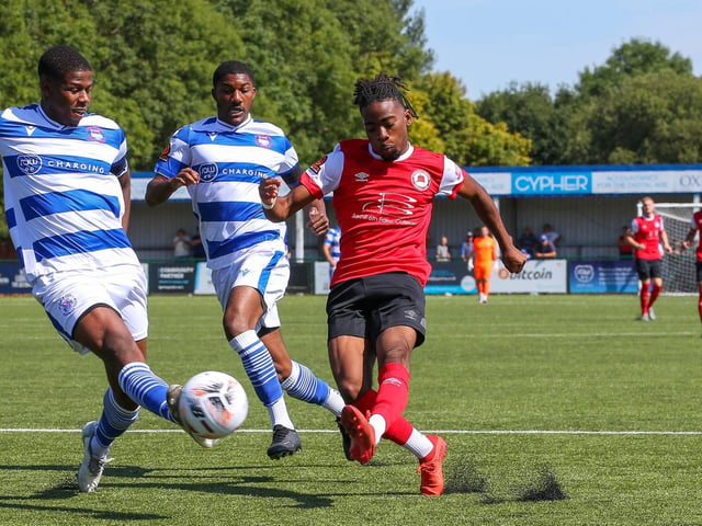 Action and goal celebrations from Eastbourne Borough's 3-1 win at Oxford City in the National League South | Pictures: Lydia and Nick Redman
