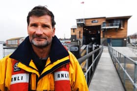 Peter Huxtable served at the lifeboat station for 51 years