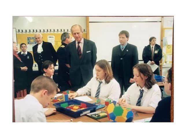 Prince Philip visits Durrington High School