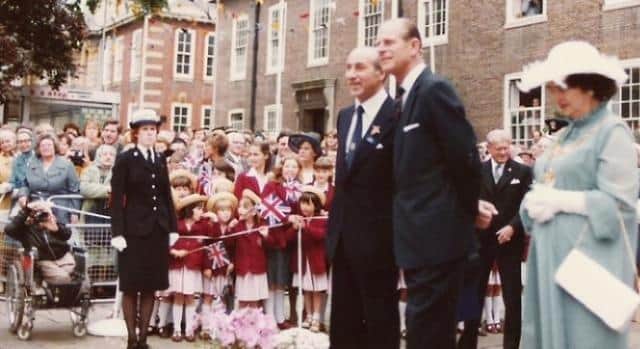 Prince Philip at the Taxi Charity's annual meeting in 1979. Pic: Gerry Dunn SUS-210904-152116001