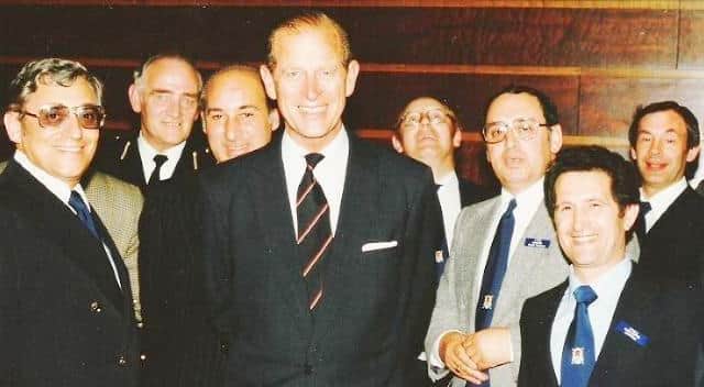 Prince Philip at the Taxi Charity's annual meeting in 1979. Pic: Gerry Dunn SUS-210904-152126001