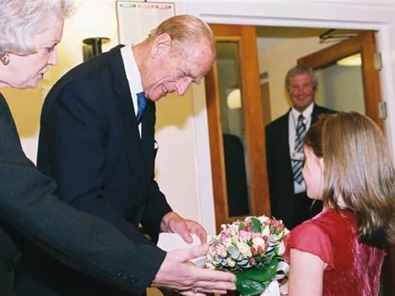 Prince Philip visits Carey House in 2006. Picture courtesy of Crawley Borough Council