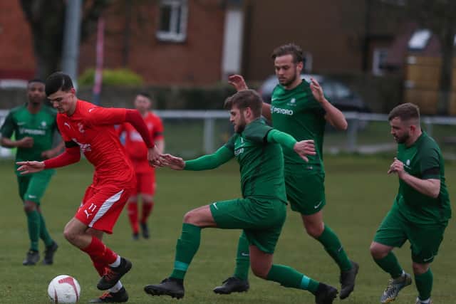 Seaford Town v Mile Oak action / Picture: Andy Pelling