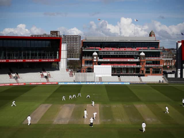 The sun precedes the snow at Old Trafford / Picture: Getty