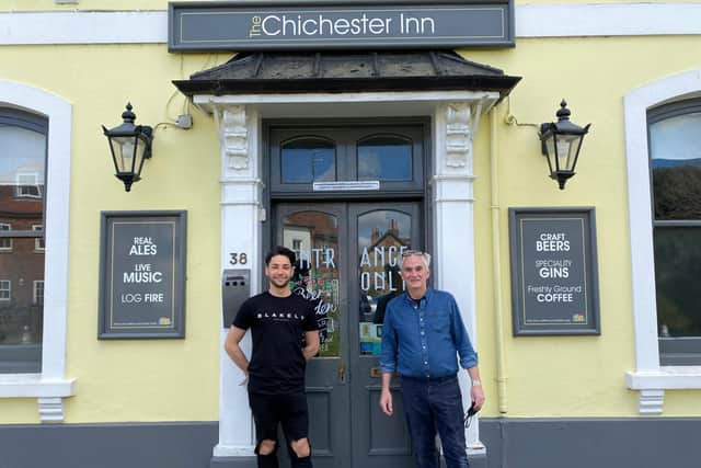Elliot and Nick Webb at The Chichester Inn in West Street