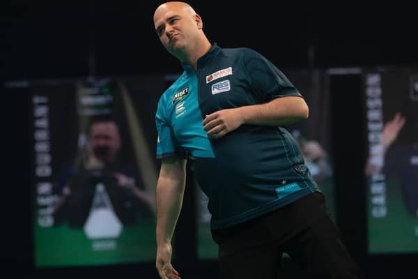 Rob Cross in PL action / Picture: Lawrence Lustig - PDC