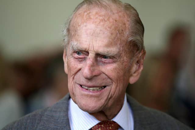 Prince Philip, Duke of Edinburgh at the Presentation Reception for The Duke of Edinburgh Gold Award holders in the gardens at the Palace of Holyroodhouse in Edinburgh in 2017. Picture: Jane Barlow/AFP via Getty Images