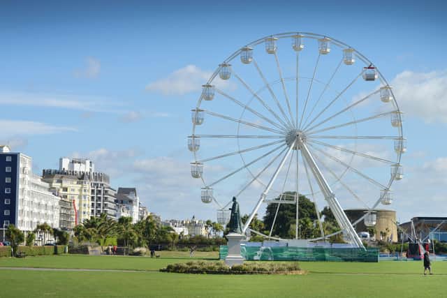 The big wheel on Western Lawns, Eastbourne SUS-200826-133957001