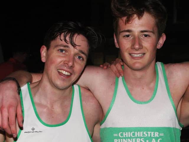Will Boutwood and Ned Potter ran well for Chi Runners at Ardingly / Picture: Derek Martin