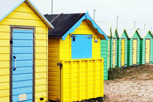 Beach huts in Rustington. Photo by Derek Martin Photography