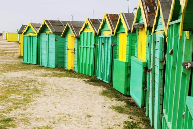 Beach huts in Rustington. Photo by Derek Martin Photography