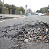 Worthing potholes, pictured by Eddie Mitchell SUS-180327-091839001