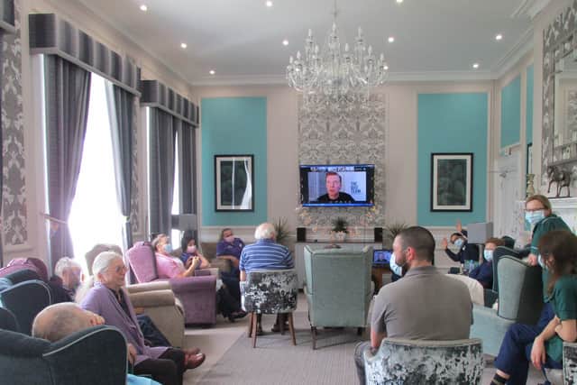 Staff and residents at Westergate House care home in Fontwell took part in a Big Easter Quiz on Zoom