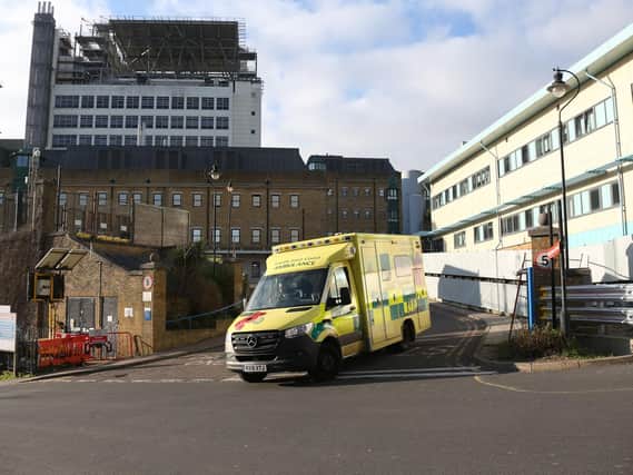 The proposed site for the building is the parking and manoeuvring space outside the existing A&E reception point, shown in the photo above, which was taken last year.